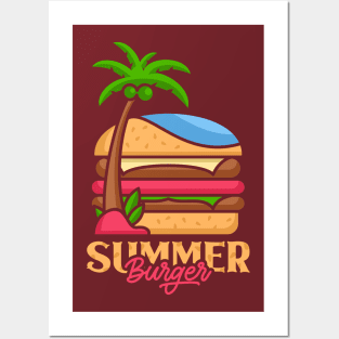 Summer Burger Posters and Art